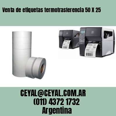 Venta de etiquetas termotrasferencia 50 X 25