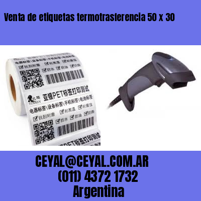 Venta de etiquetas termotrasferencia 50 x 30