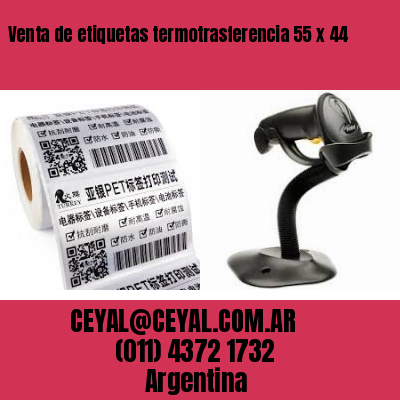 Venta de etiquetas termotrasferencia 55 x 44