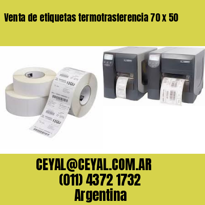 Venta de etiquetas termotrasferencia 70 x 50