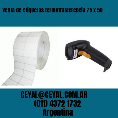 Venta de etiquetas termotrasferencia 75 x 50
