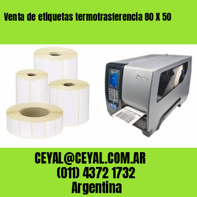 Venta de etiquetas termotrasferencia 80 X 50