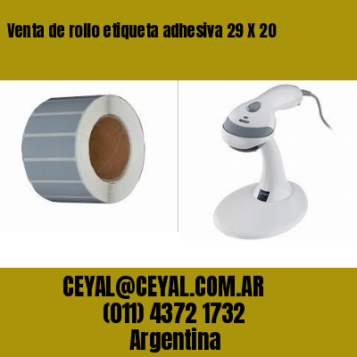 Venta de rollo etiqueta adhesiva 29 X 20