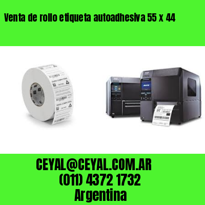 Venta de rollo etiqueta autoadhesiva 55 x 44