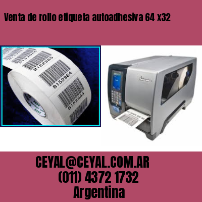 Venta de rollo etiqueta autoadhesiva 64 x32