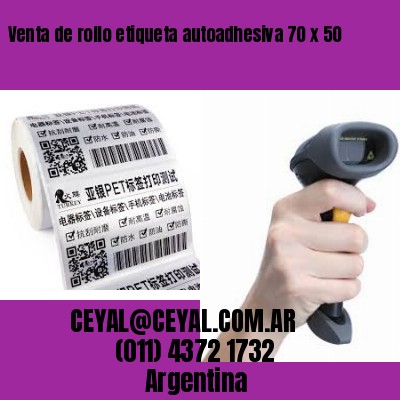 Venta de rollo etiqueta autoadhesiva 70 x 50