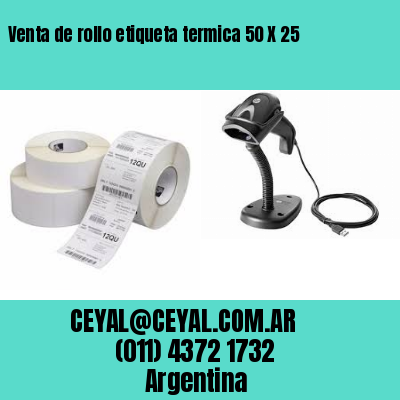 Venta de rollo etiqueta termica 50 X 25