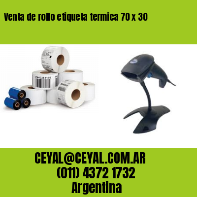 Venta de rollo etiqueta termica 70 x 30