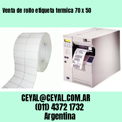Venta de rollo etiqueta termica 70 x 50