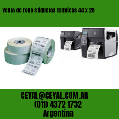 Venta de rollo etiquetas termicas 44 x 20