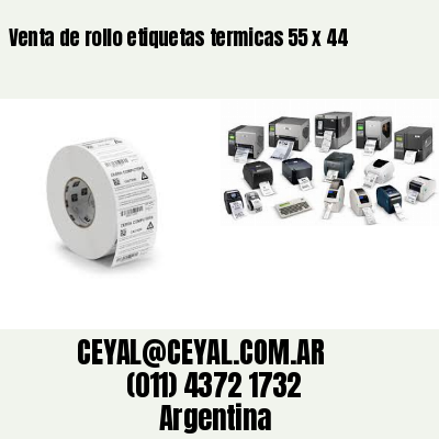 Venta de rollo etiquetas termicas 55 x 44