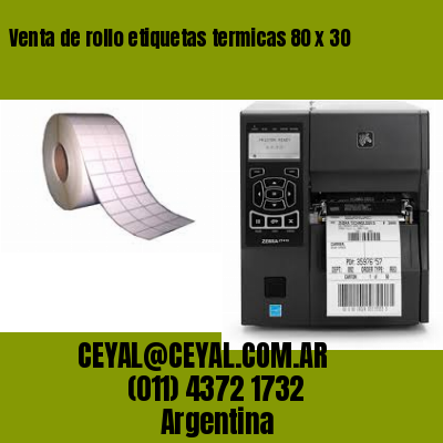 Venta de rollo etiquetas termicas 80 x 30