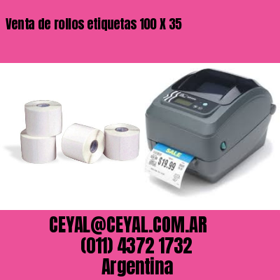 Venta de rollos etiquetas 100 X 35