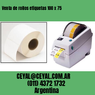 Venta de rollos etiquetas 100 x 75