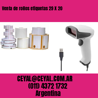 Venta de rollos etiquetas 29 X 20