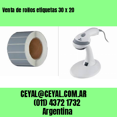 Venta de rollos etiquetas 30 x 20