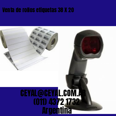 Venta de rollos etiquetas 38 X 20
