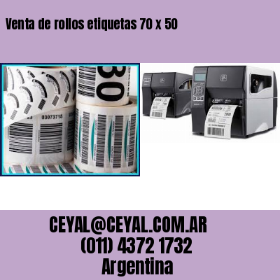 Venta de rollos etiquetas 70 x 50