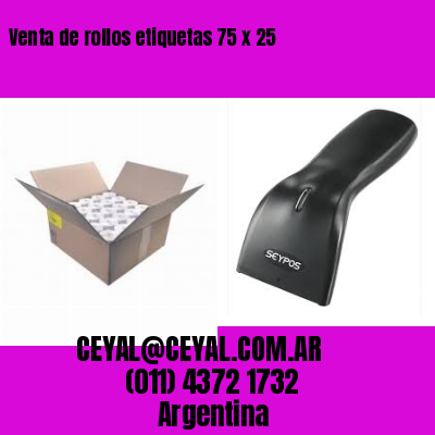 Venta de rollos etiquetas 75 x 25