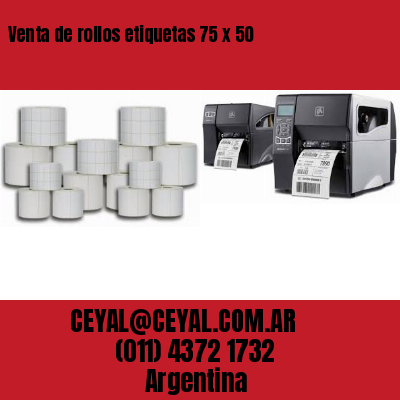 Venta de rollos etiquetas 75 x 50
