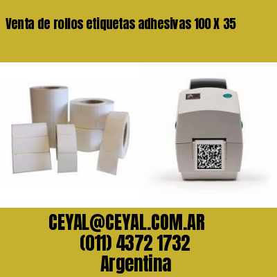 Venta de rollos etiquetas adhesivas 100 X 35