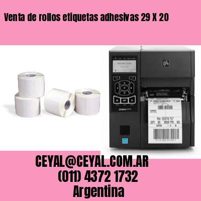 Venta de rollos etiquetas adhesivas 29 X 20