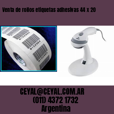 Venta de rollos etiquetas adhesivas 44 x 20