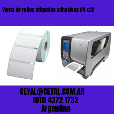 Venta de rollos etiquetas adhesivas 64 x32