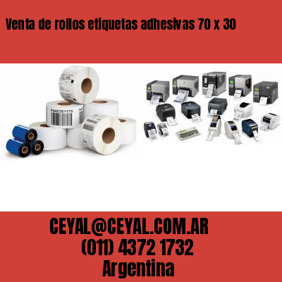 Venta de rollos etiquetas adhesivas 70 x 30