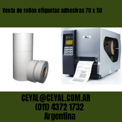 Venta de rollos etiquetas adhesivas 70 x 50