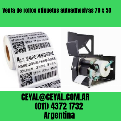 Venta de rollos etiquetas autoadhesivas 70 x 50