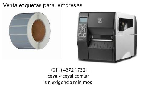 Venta etiquetas para empresas