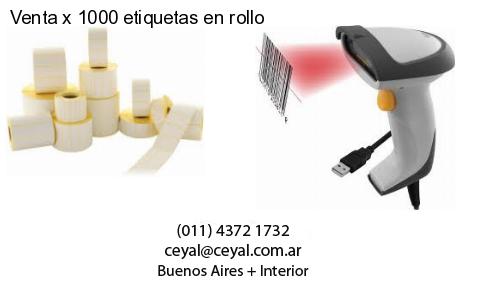 Venta x 1000 etiquetas en rollo