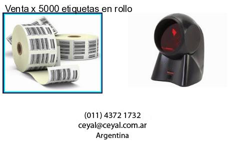 Venta x 5000 etiquetas en rollo