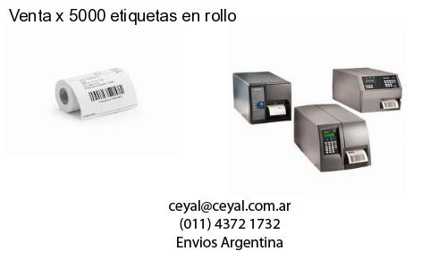 Venta x 5000 etiquetas en rollo