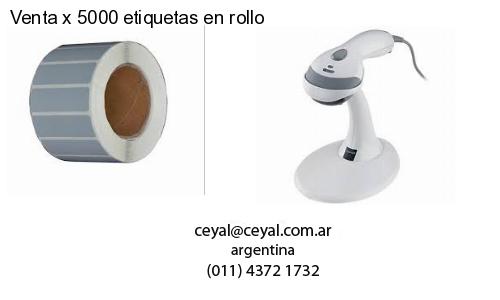 Venta x 5000 etiquetas en rollo