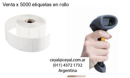 Venta x 5000 etiquetas en rollo