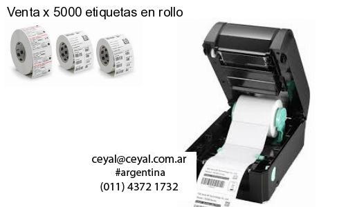 Venta x 5000 etiquetas en rollo
