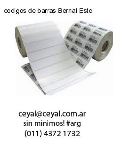 codigos de barras Bernal Este