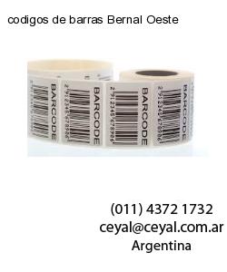codigos de barras Bernal Oeste