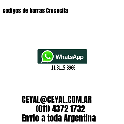 codigos de barras Crucecita
