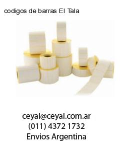codigos de barras El Tala
