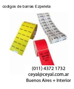 codigos de barras Ezpeleta