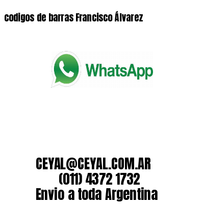 codigos de barras Francisco Álvarez