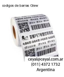 codigos de barras Glew