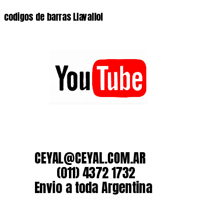 codigos de barras Llavallol