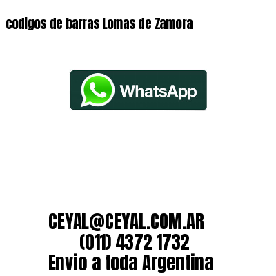 codigos de barras Lomas de Zamora