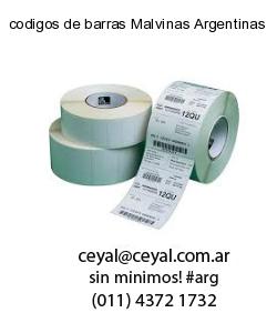 codigos de barras Malvinas Argentinas