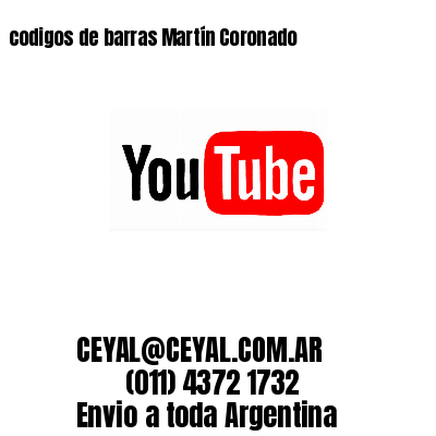 codigos de barras Martín Coronado