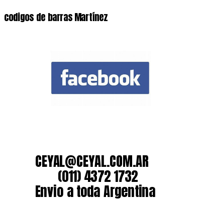 codigos de barras Martínez